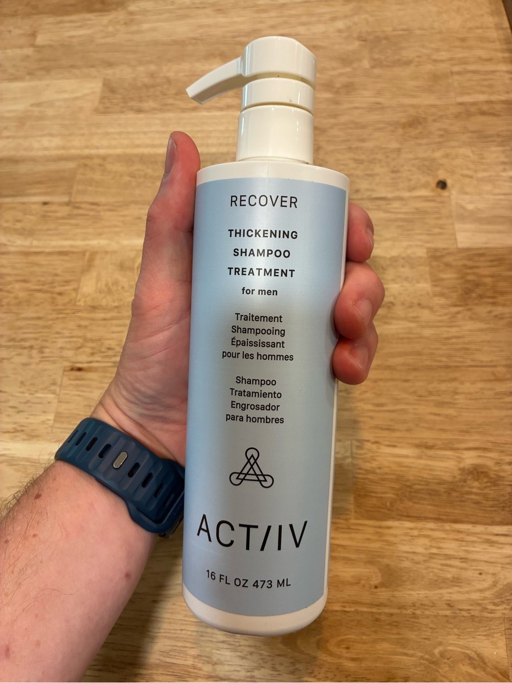 ACTIIV Recover Thickening Shampoo Treatment for Men  16 oz New